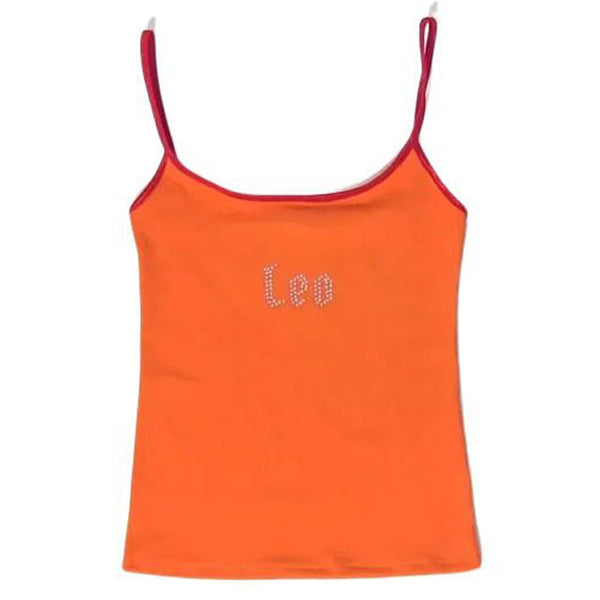 Leo Zodiac Sign Y2K Rhinestone Top - Vedlit