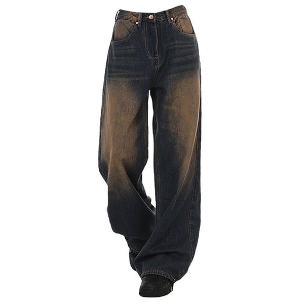 90's Kids Jeans in Washed Brown - Vedlit
