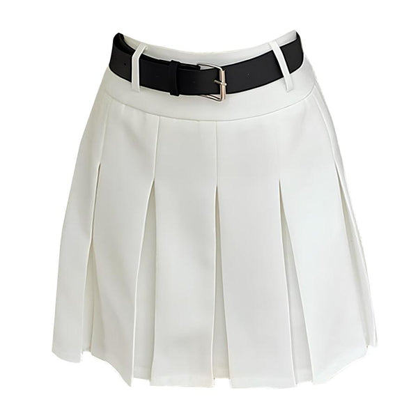 Good Manners Knee-Length Pleated Skirt - Vedlit
