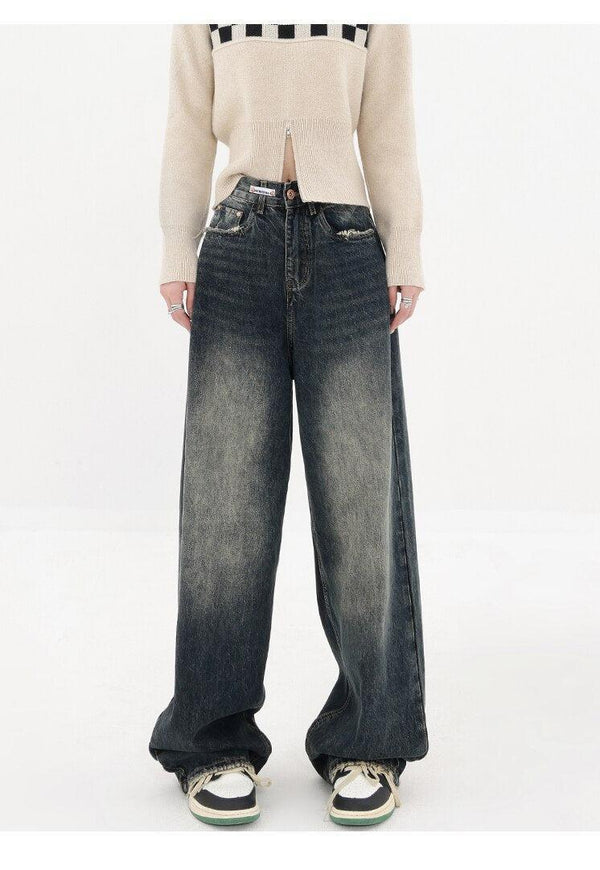 Acubi Wide Leg Dark Jeans - Vedlit