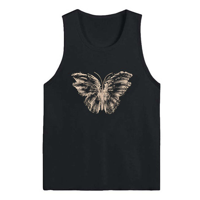 Aesthetic Butterfly Print Tee - Vedlit