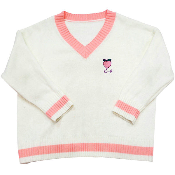 Aesthetic Peach Jumper - Vedlit