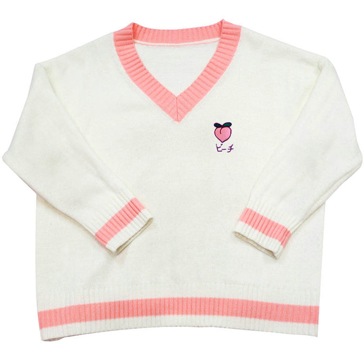 Aesthetic Peach Jumper - Vedlit