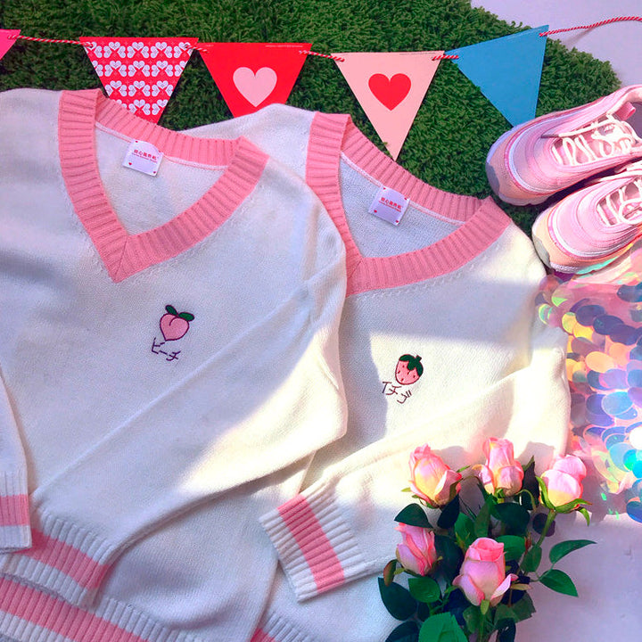 Aesthetic Peach Jumper - Vedlit