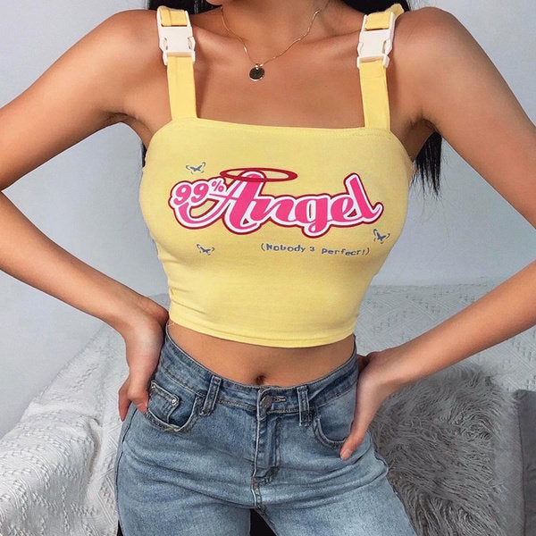 Angel Buckle Crop Top - Vedlit