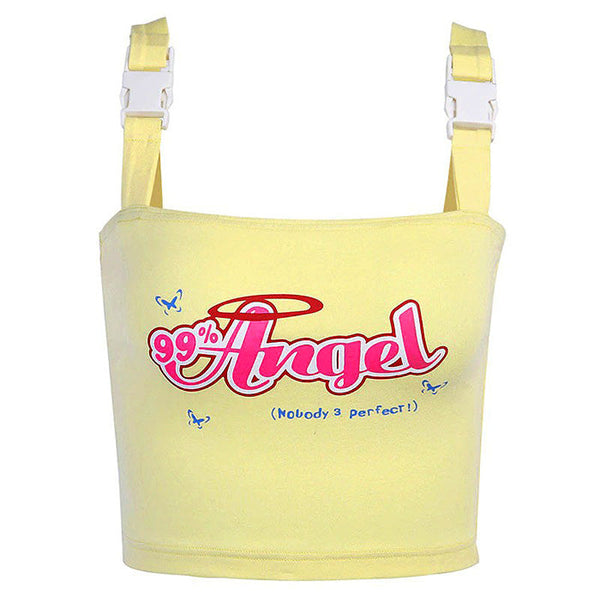 Angel Buckle Crop Top - Vedlit
