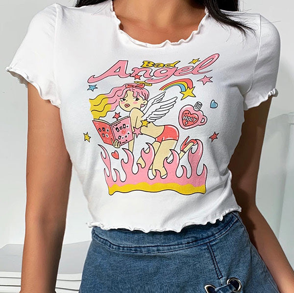Bad Angel Crop Top - Vedlit