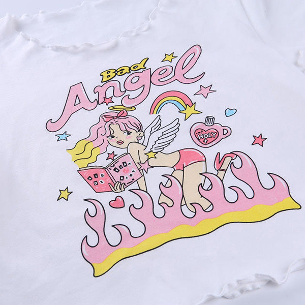 Bad Angel Crop Top - Vedlit