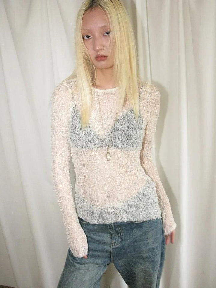 Baddie Lace Sheer Top - Vedlit