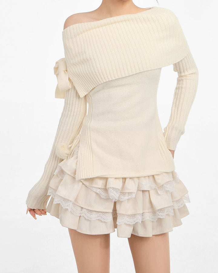Ballerina Core Ruffled Lace Skirt - Vedlit