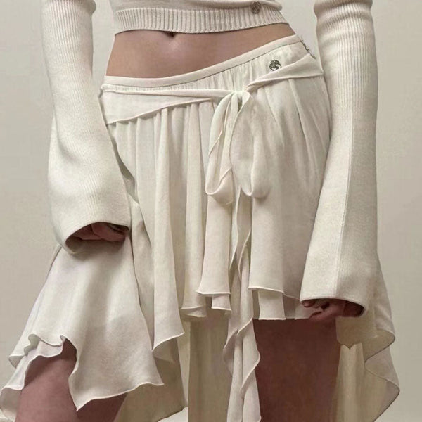 Balletcore Asymmetrical Mid Skirt - Vedlit