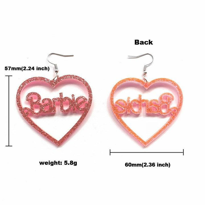 Barbie Glitter Earrings - Vedlit