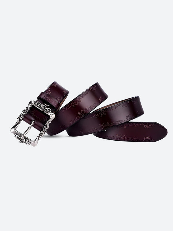 Baroque Faux Leather Belt - Vedlit