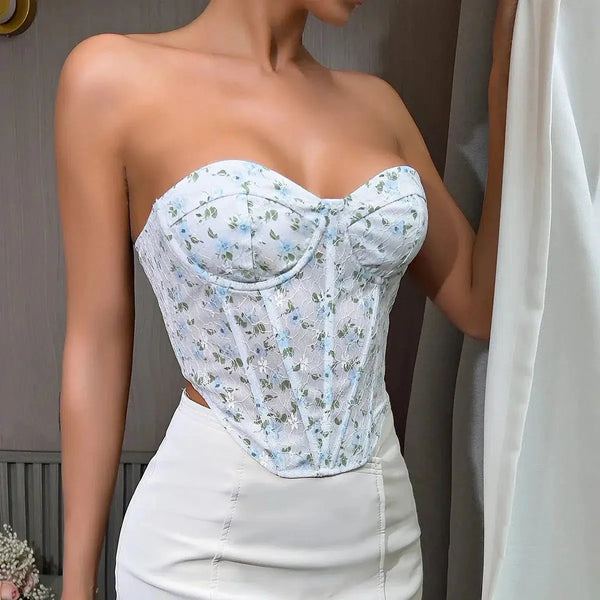 Blue Corset Top - Vedlit