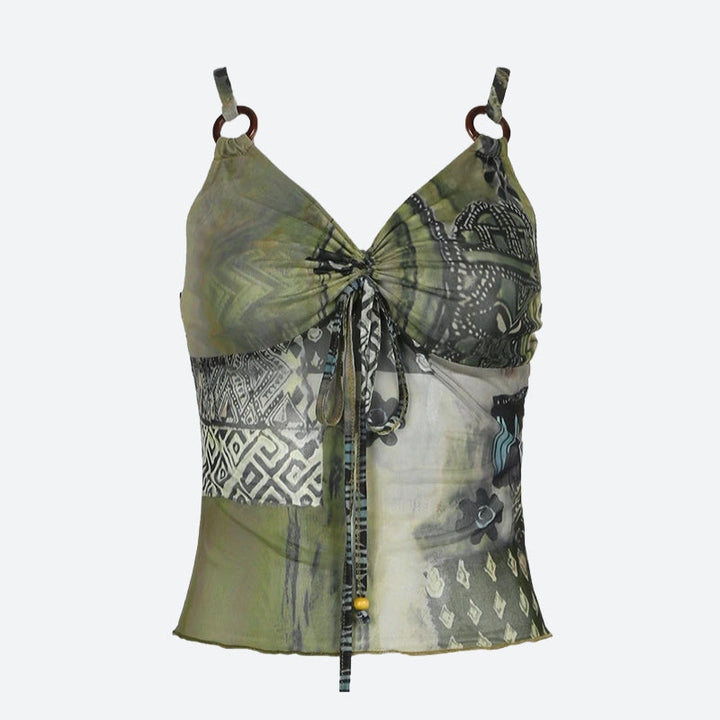 Bohemian Tie-Up Top - Vedlit
