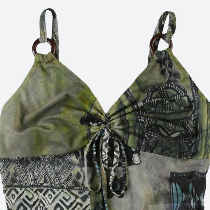 Bohemian Tie-Up Top - Vedlit