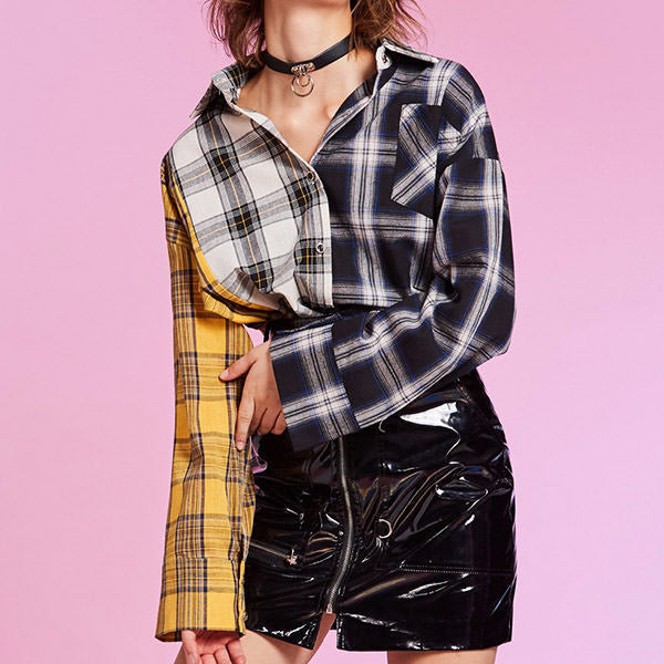 Boyfriend Check Shirt - Vedlit