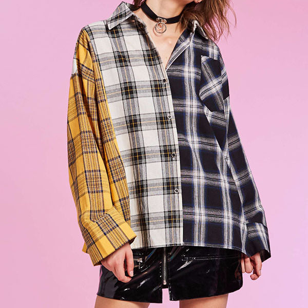 Boyfriend Check Shirt - Vedlit