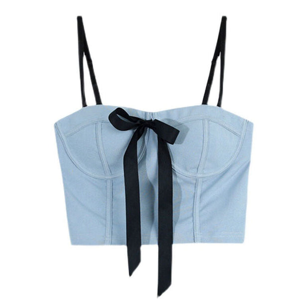 Bustier Top with Front Bow - Vedlit