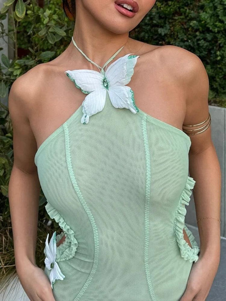 Butterfly Cut Out Maxi Dress - Vedlit