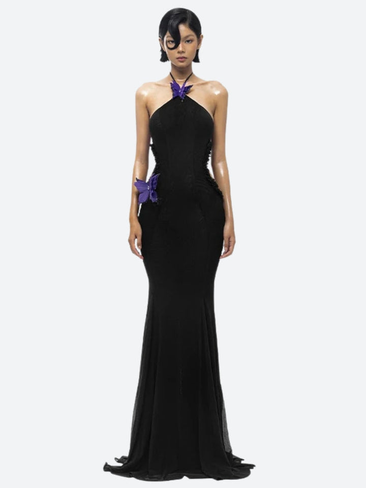 Butterfly Cut Out Maxi Dress - Vedlit