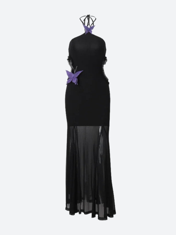 Butterfly Cut Out Maxi Dress - Vedlit