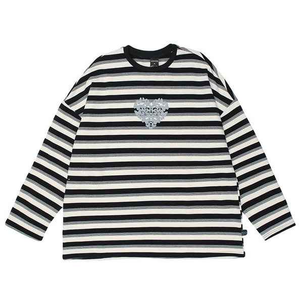 Butterfly Striped Long Sleeve Tee - Vedlit