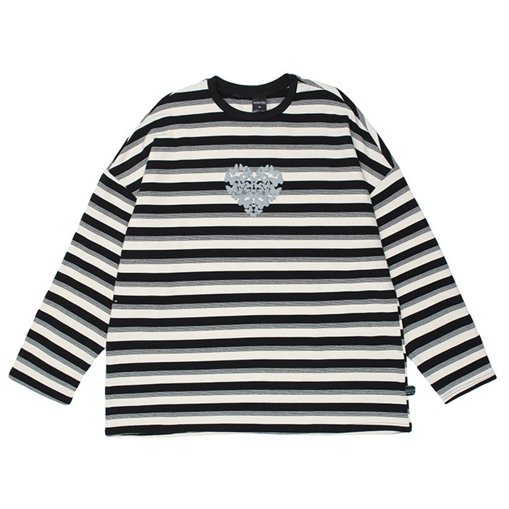Butterfly Striped Long Sleeve Tee - Vedlit
