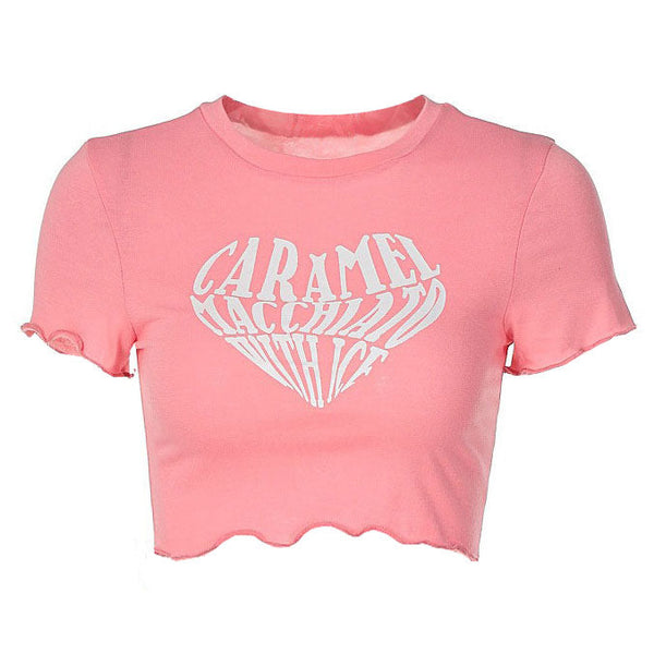 Caramel Macchiato Crop Top - Vedlit