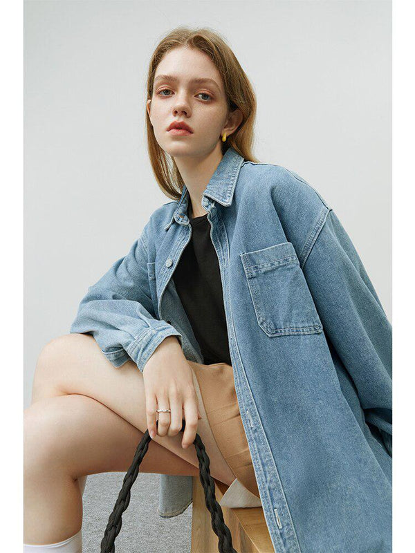 Casual Denim Shirt - Vedlit