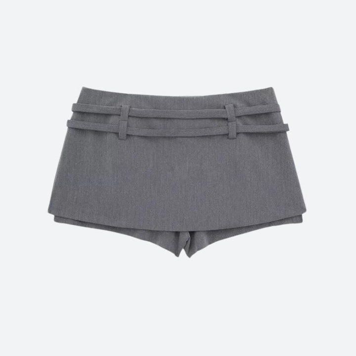 Casualcore Double Belted Mini Skort - Vedlit