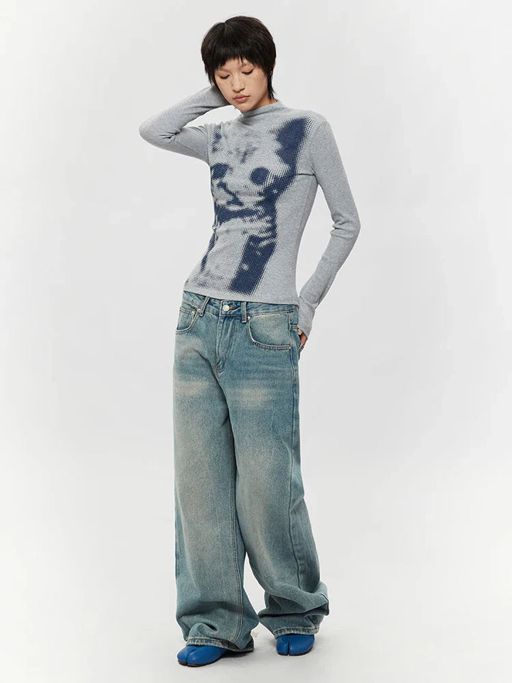 Cat High Neck Top - Vedlit