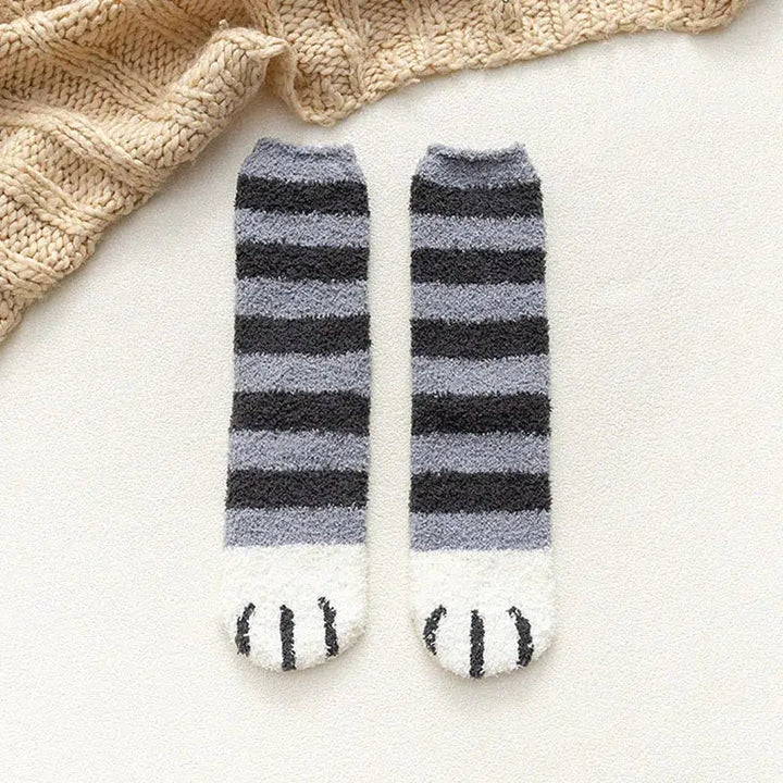 Cat Paw Plush Socks - Vedlit