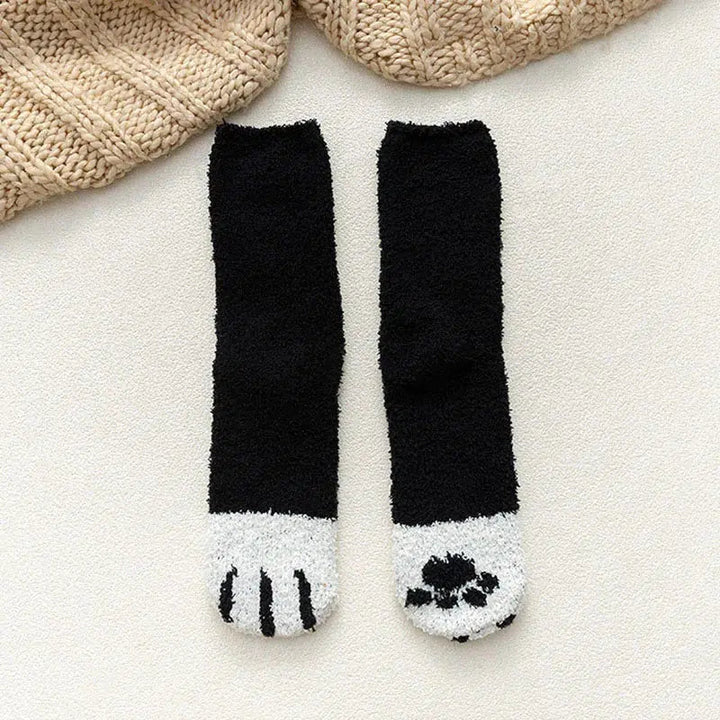 Cat Paw Plush Socks - Vedlit