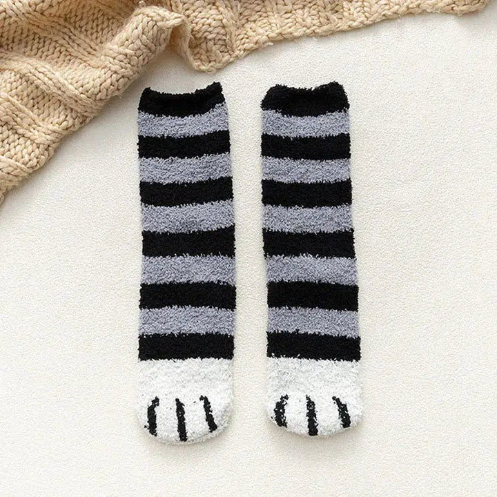 Cat Paw Plush Socks - Vedlit