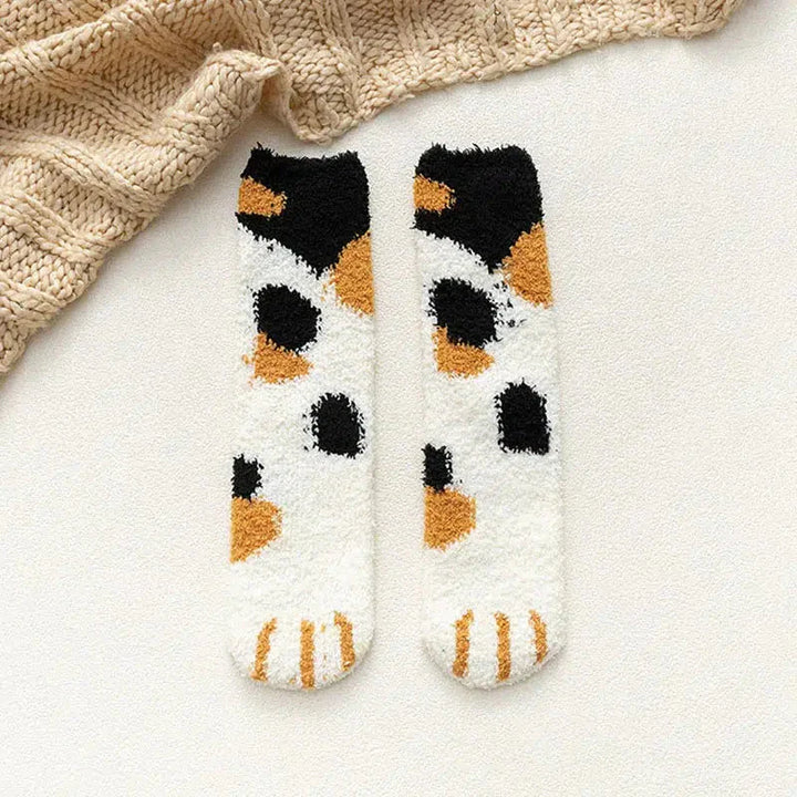 Cat Paw Plush Socks - Vedlit