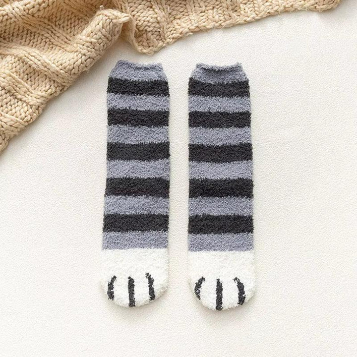 Cat Paw Plush Socks - Vedlit