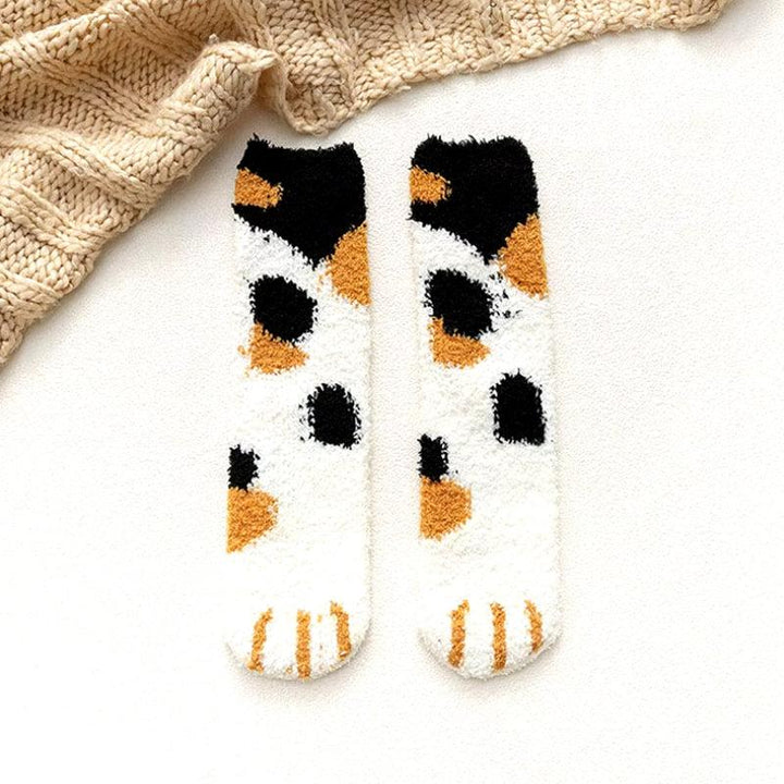 Cat Paw Plush Socks - Vedlit