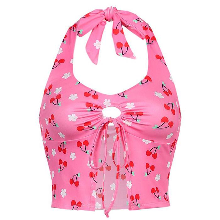 Cherry Blossom Halter Top - Vedlit