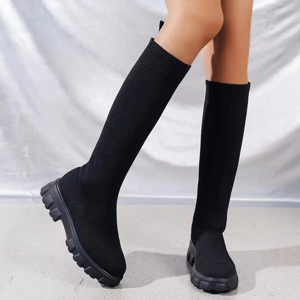 Chunky Sock Boots - Vedlit