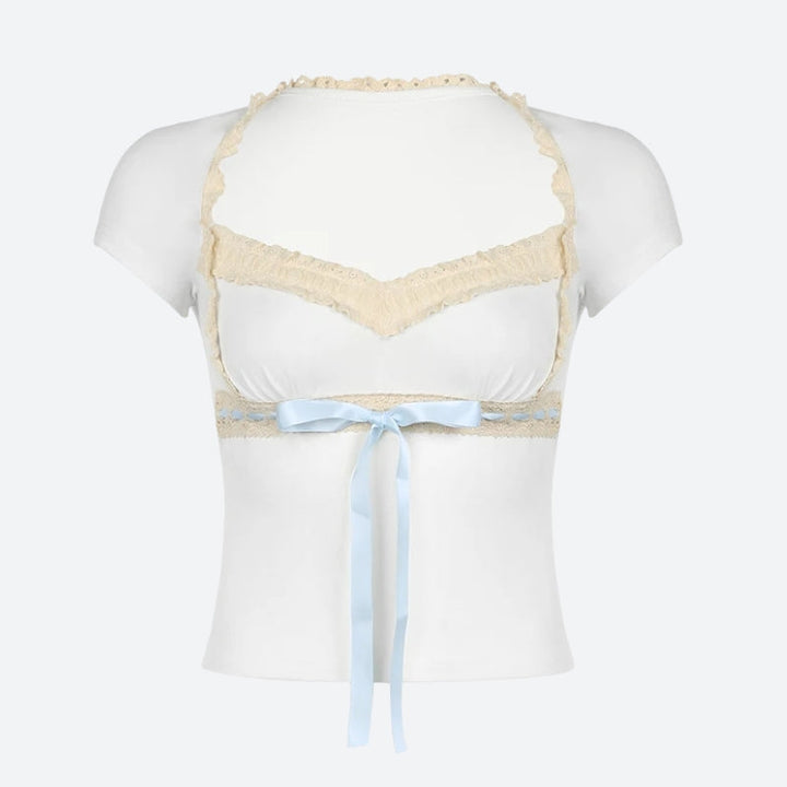 Coquette Lace Trim Top - Vedlit