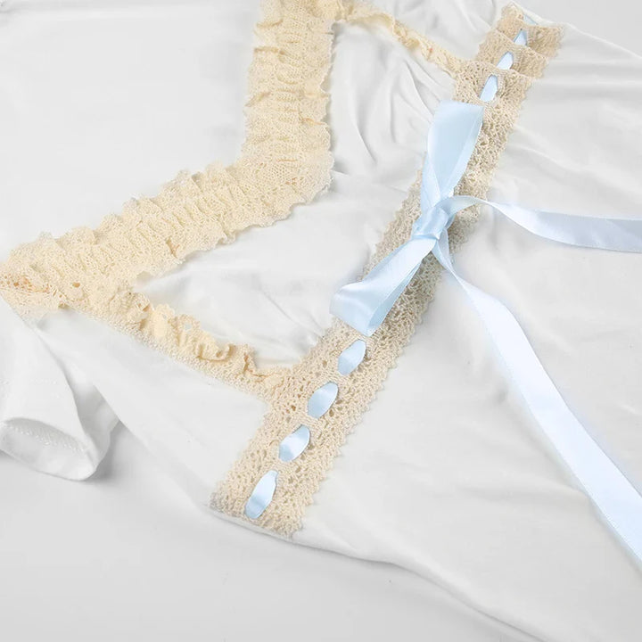 Coquette Lace Trim Top - Vedlit