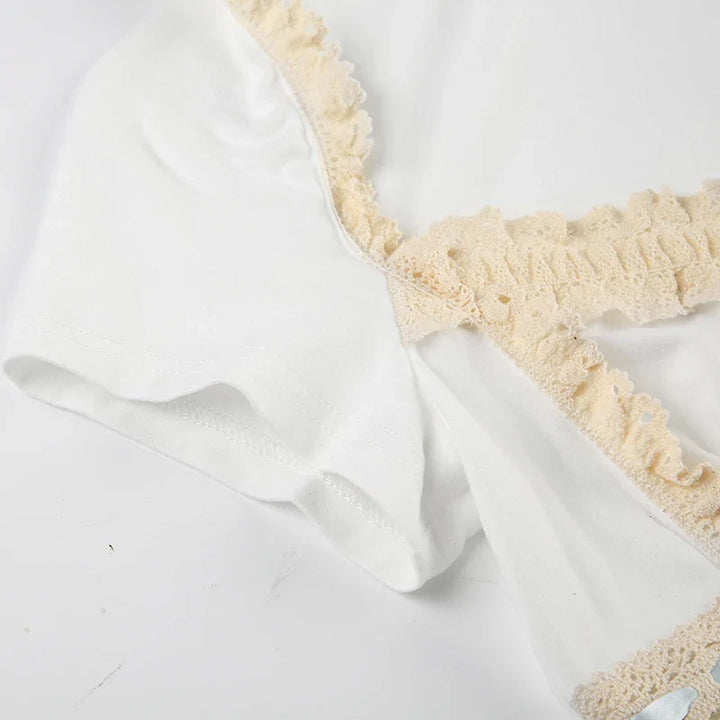 Coquette Lace Trim Top - Vedlit