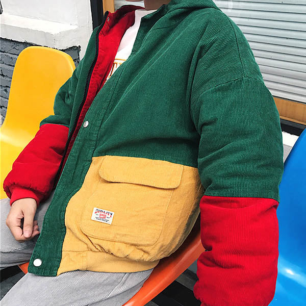 90s Kids Corduroy Hooded Jacket - Vedlit
