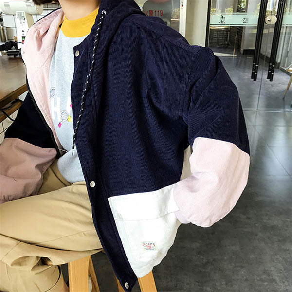 90s Kids Corduroy Hooded Jacket - Vedlit