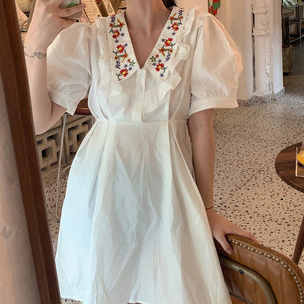 Cottagecore Collar Dress - Vedlit