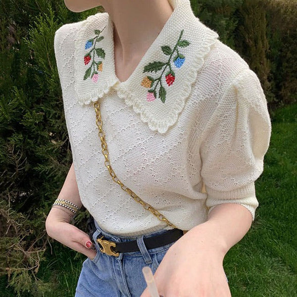 Cottagecore Collar Top - Vedlit