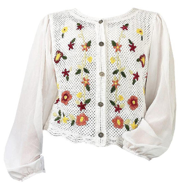 Cottagecore Floral Cardigan - Vedlit
