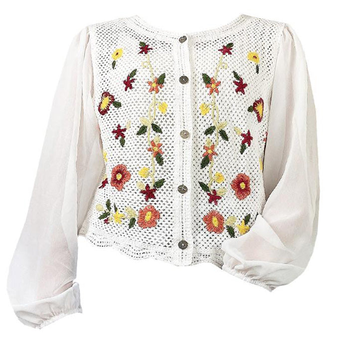 Cottagecore Floral Cardigan - Vedlit