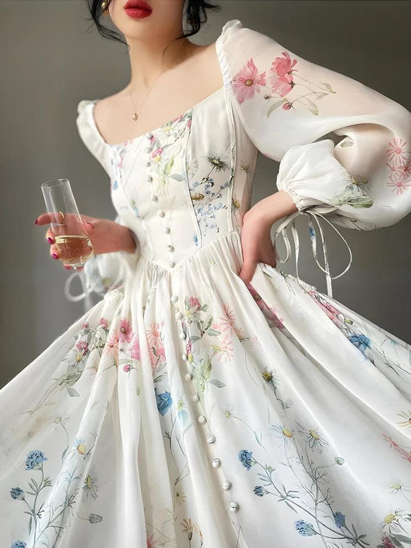 Cottagecore Maxi Dress - Vedlit